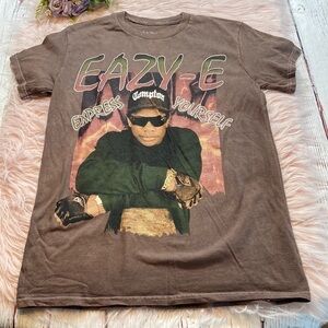NWOT Eazy-E Express Yourself Brown Unisex Short Sleeve Tee sz S